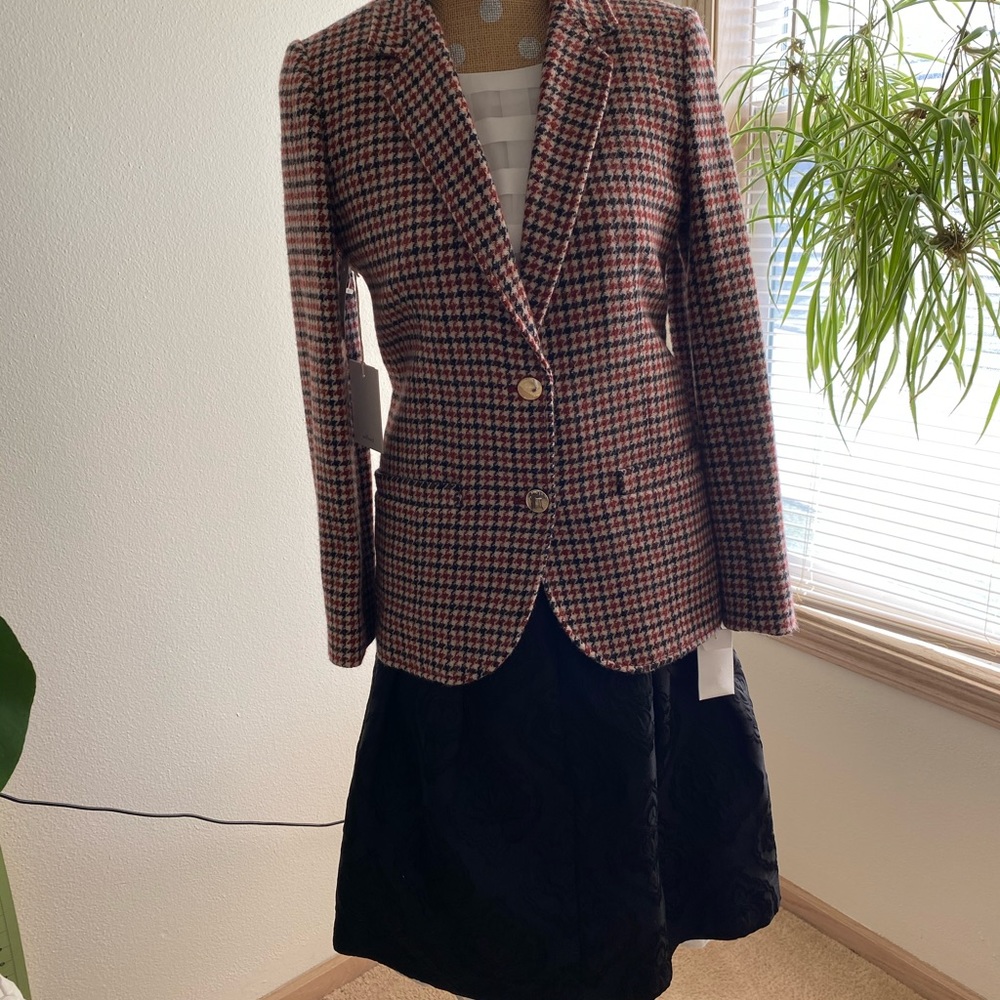 Wilfred plaid wool blazer